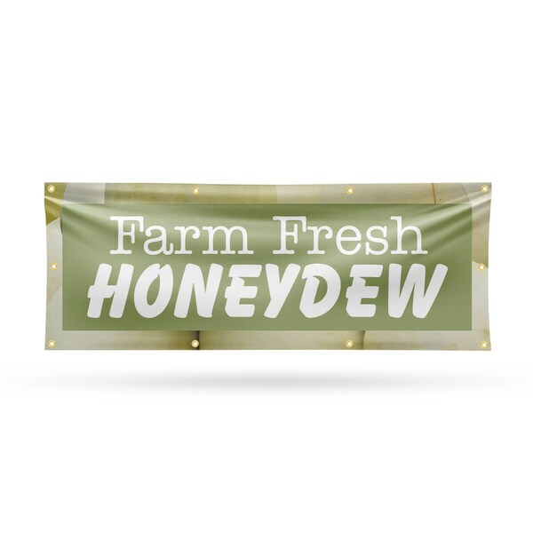 Signmission Farm Fresh Honeydew, 36 Inch x 96 Inch, Vinyl Banner - B-96-30597