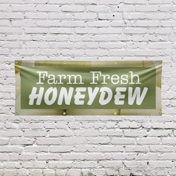 Signmission Farm Fresh Honeydew, 36 Inch x 96 Inch, Vinyl Banner - B-96-30597