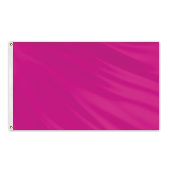 Global Flags Unlimited Solid Color Outdoor Nylon Flag 3' x 5' - Magenta - 204647