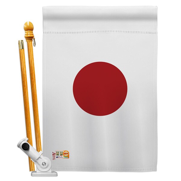 Cosa 28 x 40 in. Japan Flags of the World Nationality Impressions Decorative Vertical House Flag Set - CO4122951