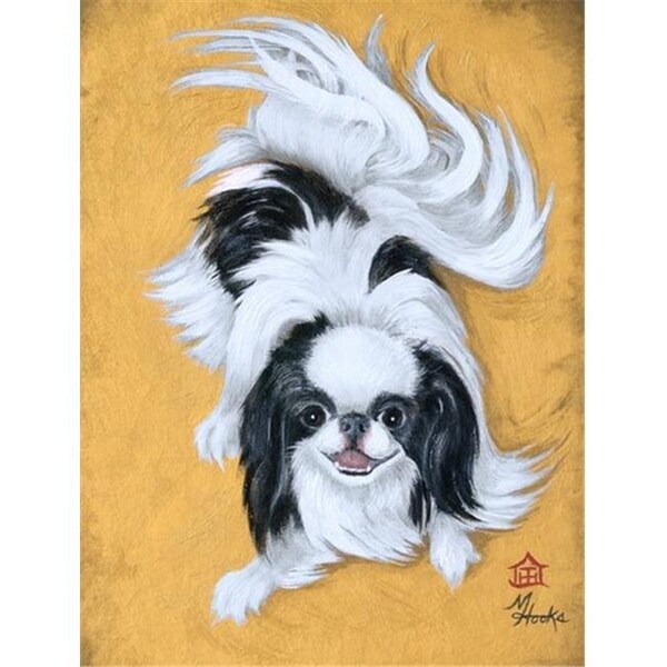 Patioplus Japanese Chin Black White Play Flag Garden Size - PA252254