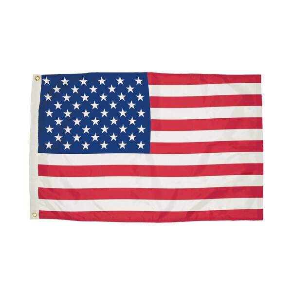 Flagzone Durawavez Nylon Outdoor U.S. Flag with Heading & Grommets, 3ft x 5ft - 1002051