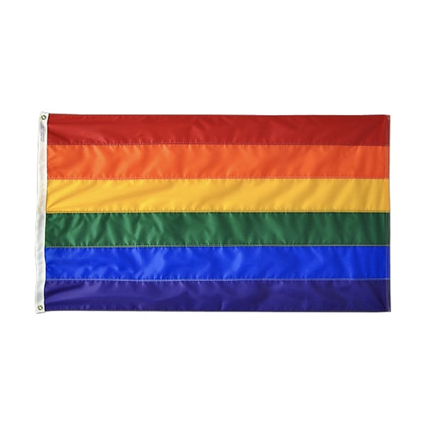 Annin Flagmakers Pride Flag, Specialty, 12 in. H, 18 in. W - 272410