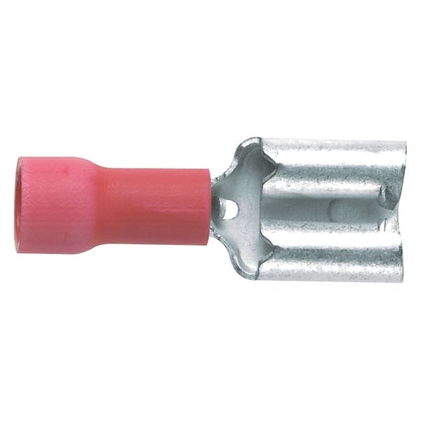 Desconexión hembra de Panduit, Vinilo, 0.81 pulg., Paquete de 100 - DV18-250B-CY