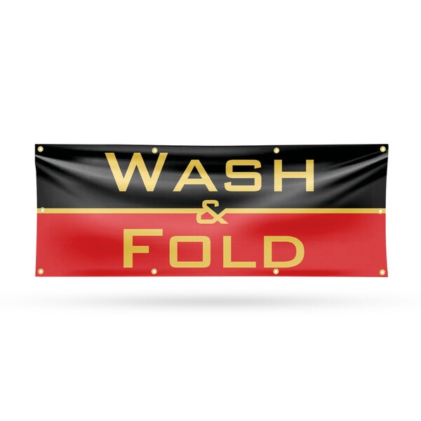 Signmission Wash and Fold, 36 Inch x 96 Inch, Vinyl Banner - B-96-30920