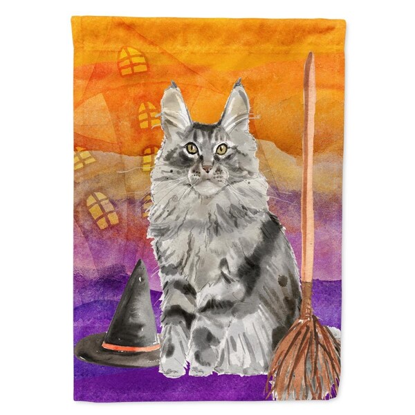 Patioplus Maine Coon Halloween Flag Canvas House Size - PA2551870