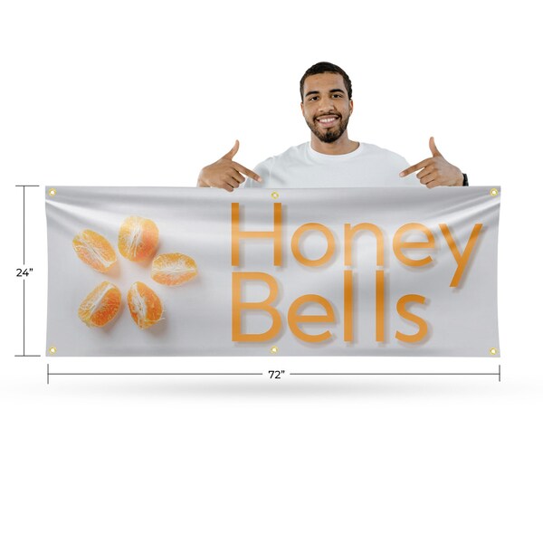 Signmission Honey Bells, 24 Inch x 72 Inch, Vinyl Banner - B-72-30697