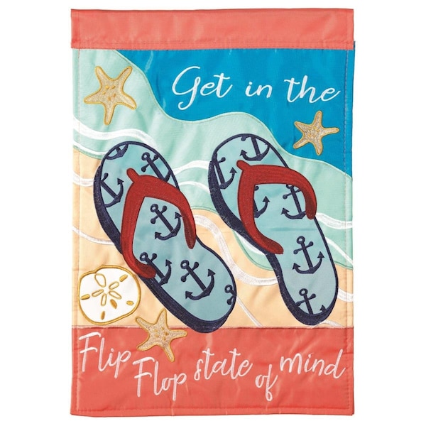 Dicksons 29 x 42 in Flag Dap Flip Flop State of Mini Flag With Pole D Polyester Large - M001129