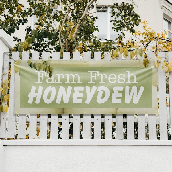 Signmission Farm Fresh Honeydew, 24 Inch x 72 Inch, Vinyl Banner - B-72-30597