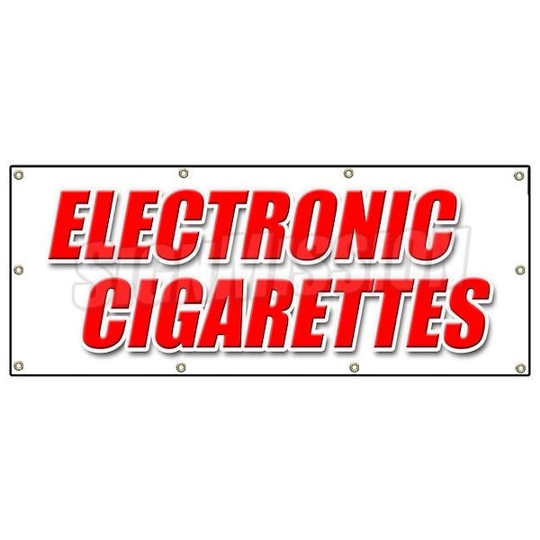 Signmission ELECTRONIC CIGARETTES BANNER SIGN hookah pens e-hookahs vape pipes - B-96 ELECTRONIC CIGARETTES