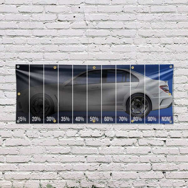 Signmission Window Tinting Percentage, 48 Inch x 120 Inch, Vinyl Banner - B-120-30946