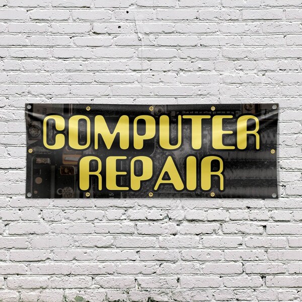 Signmission Computer Repair, 48 Inch x 120 Inch, Vinyl Banner - B-120-30527