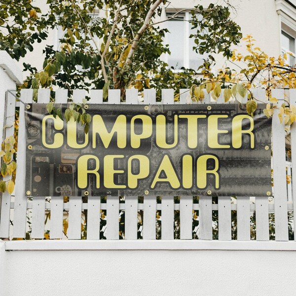 Signmission Computer Repair, 48 Inch x 120 Inch, Vinyl Banner - B-120-30527