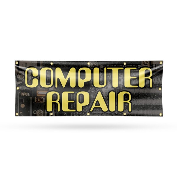 Signmission Computer Repair, 48 Inch x 120 Inch, Vinyl Banner - B-120-30527