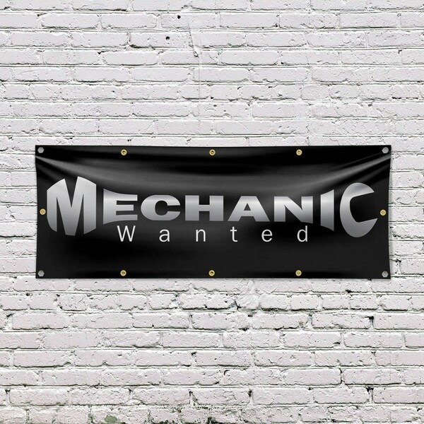 Signmission Mechanic Wanted, 48 Inch x 120 Inch, Vinyl Banner - B-120-30733