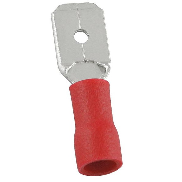 Desconexión macho Power First, Rojo, 22-16AWG, Paquete de 100 - 24C890