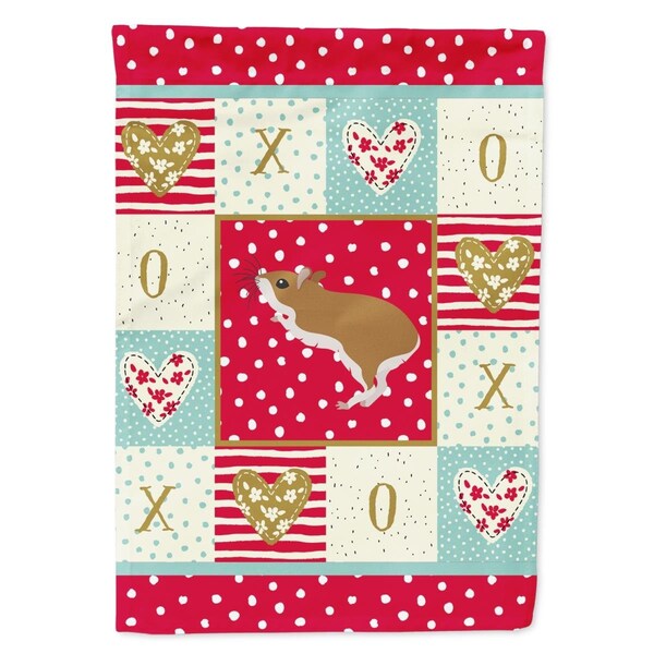 Patioplus 11 x 0.01 x 15 in. White Legged Hamster Love Garden Flag - PA2088224