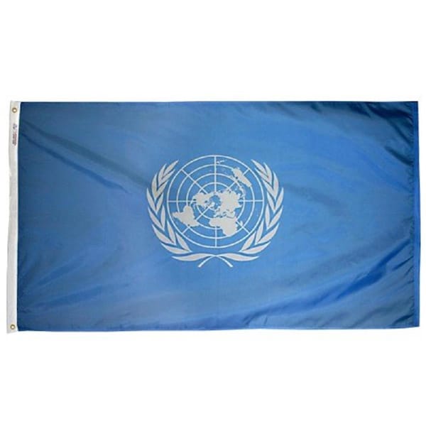 Ss Collectibles Nyl-Glo United Nations Flag - 3 ft. x 5 ft. - SS3321596