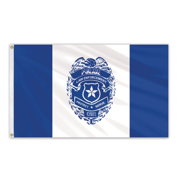 Global Flags Unlimited Police Outdoor Nylon Flag 4'x6' - 208303