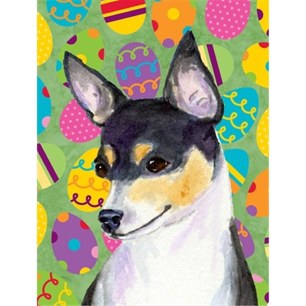 Patioplus 11 x 15 In. Chihuahua Easter Eggstravaganza Flag; Garden Size - PA631329