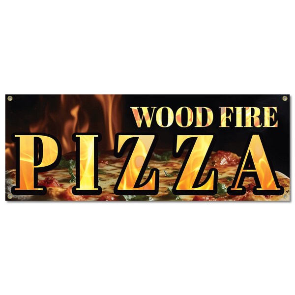 Signmission Pizza, 18 Inch, Banner - B-30414