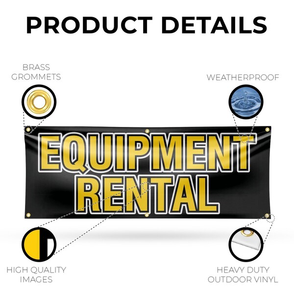 Signmission Equipment Rental, 24 Inch x 72 Inch, Vinyl Banner - B-72-30562