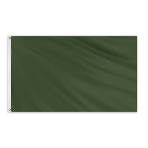 Global Flags Unlimited Solid Color Outdoor Nylon Flag 3' x 5' - Dart Green - 204627