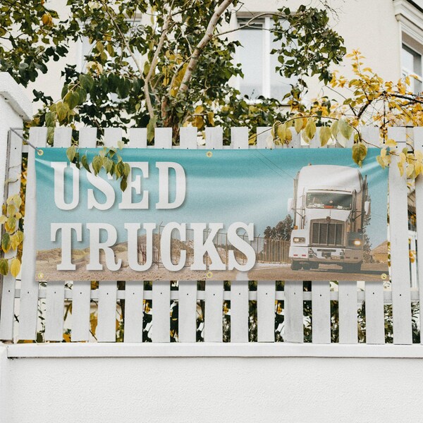Signmission Used Trucks, 24 Inch x 72 Inch, Vinyl Banner - B-72-30903