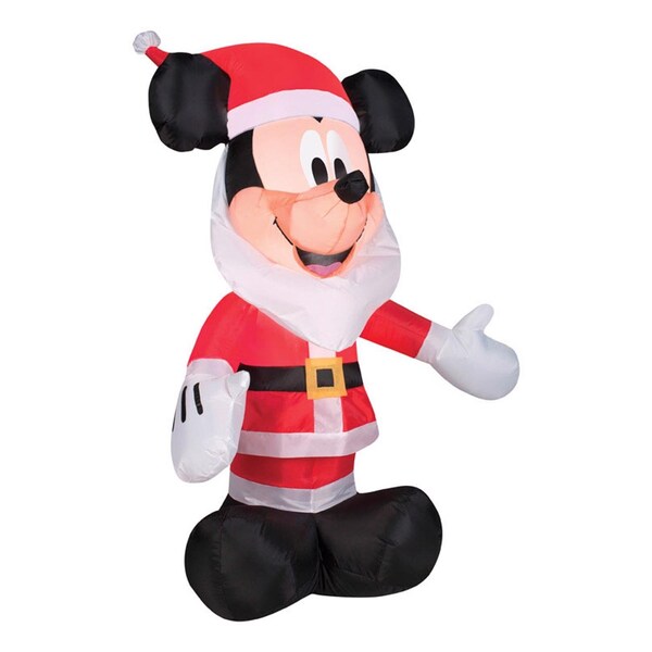 Gemmy Industries Gemmy Airblown Mickey with Santa Beard 3.5 ft. Inflatable - 35474