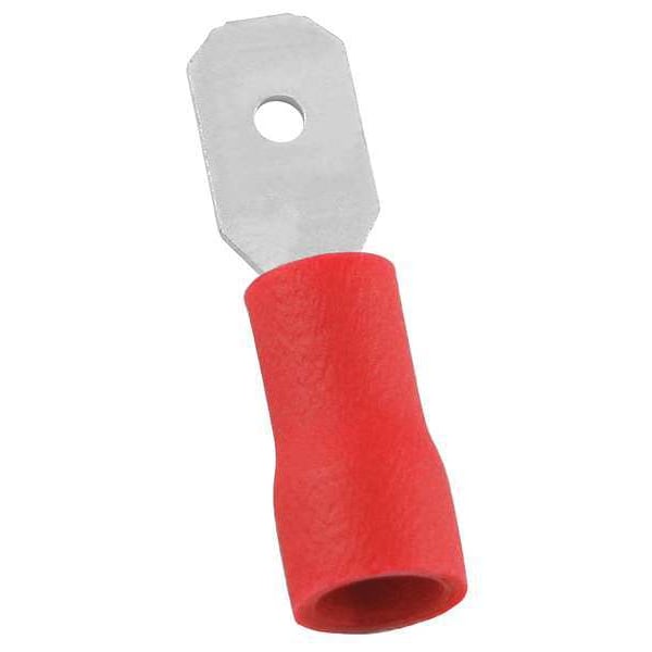 Desconexión macho Power First, Rojo, 22-16AWG, Paquete de 100 - 24C892
