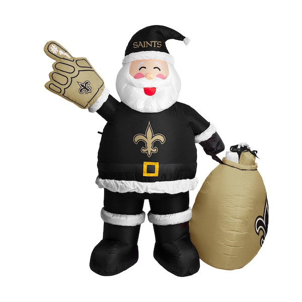 Logo Brands New Orleans Saints Inflatable Santa - 620-100-S