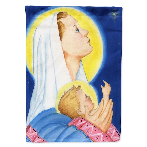 Carolines Treasures 11 x 0.01 x 15 in. Jesus & Mary Star of Wonder Christmas Garden Flag - PJH3025GF