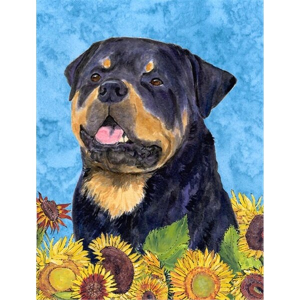 Carolines Treasures 28 x 40 In. Rottweiler Flag Canvas- House Size - SS4158CHF