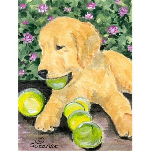 Carolines Treasures Carolines Treasures SS8759GF 11 x 15 in. Golden Retriever Garden Size Flag - SS8759GF