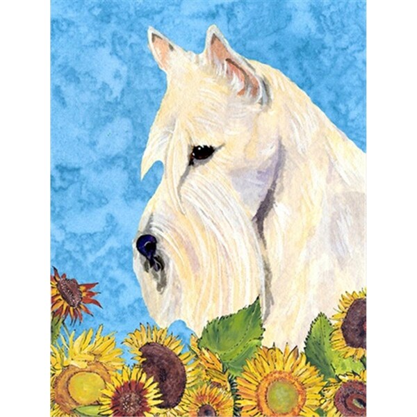 Carolines Treasures 28 x 40 In. Scottish Terrier Flag Canvas- House Size - SS4164CHF
