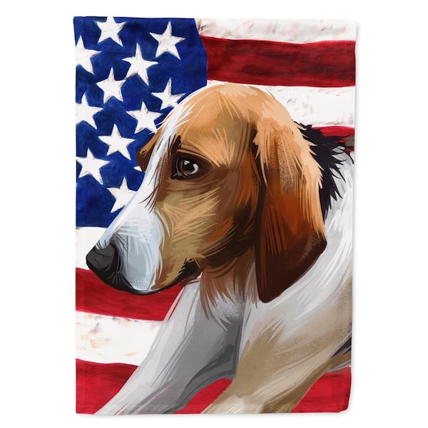 Carolines Treasures Poitevin Dog American Canvas House Flag - 28 x 0.01 x 40 in. - CK6650CHF