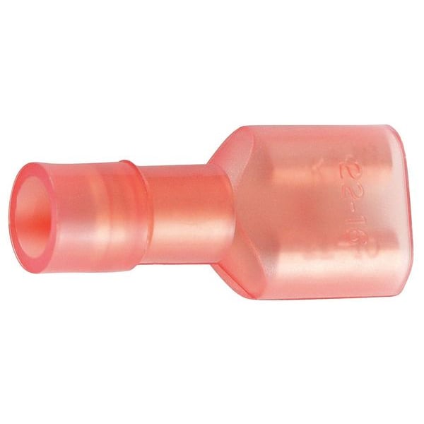 Desconexión hembra Power First, Rojo, 22-16AWG, Paquete de 100 - 24C848