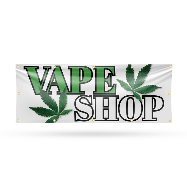 Signmission Vape Shop, 48 Inch x 120 Inch, Vinyl Banner - B-120-30907