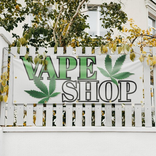 Signmission Vape Shop, 48 Inch x 120 Inch, Vinyl Banner - B-120-30907