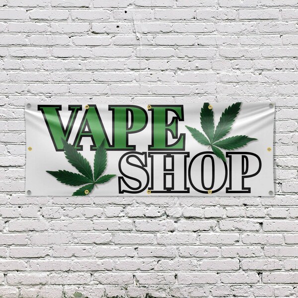 Signmission Vape Shop, 48 Inch x 120 Inch, Vinyl Banner - B-120-30907