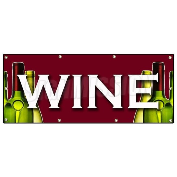 Signmission WINE BANNER SIGN huge sale selection tasting making equipment fine - B-96 WINE
