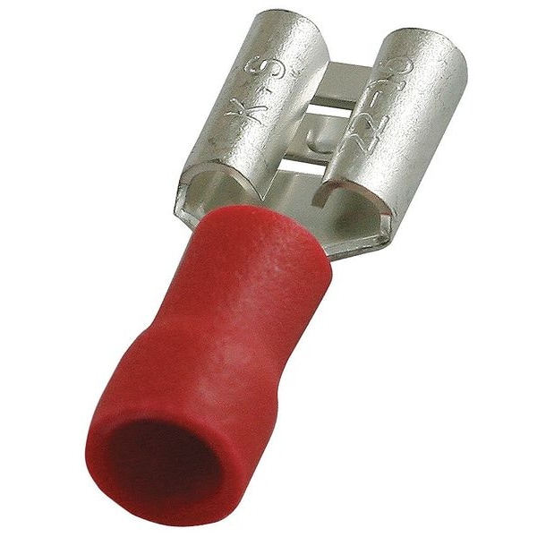 Desconexión hembra Power First, roja, 22-16 AWG, paquete de 100 - 24C887