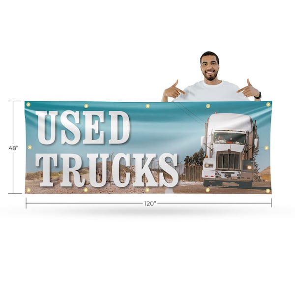 Signmission Used Trucks, 48 Inch x 120 Inch, Vinyl Banner - B-120-30903