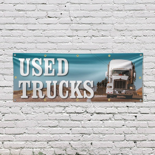 Signmission Used Trucks, 48 Inch x 120 Inch, Vinyl Banner - B-120-30903