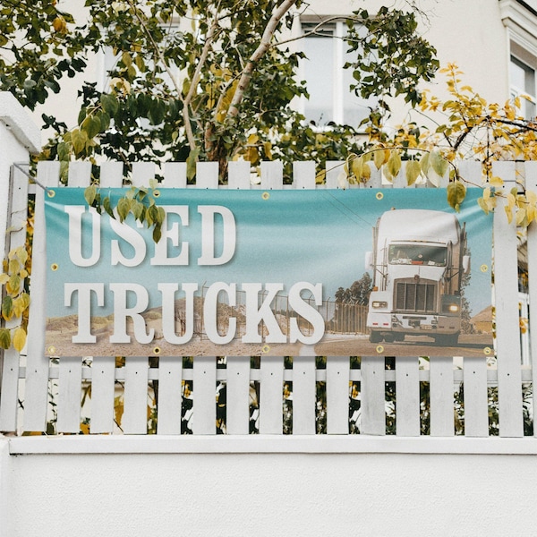 Signmission Used Trucks, 48 Inch x 120 Inch, Vinyl Banner - B-120-30903