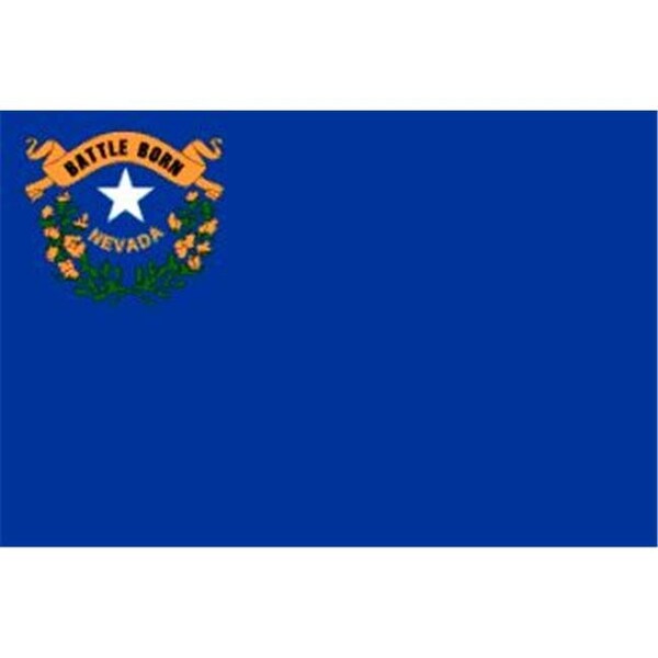 Annin Flagmakers Annin Flagmakers 143385 6 ft. X 10 ft. Nyl-Glo Nevada Flag - 143385