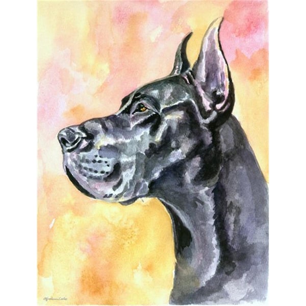 Patioplus Great Dane Black Cropped Flag Garden Size - PA252236