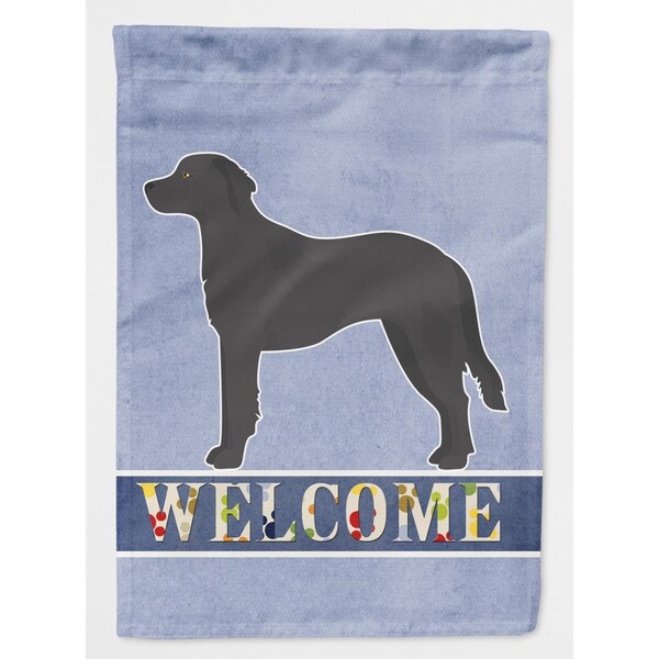 Carolines Treasures Black Goldador Welcome Flag Canvas House Size - CK3743CHF