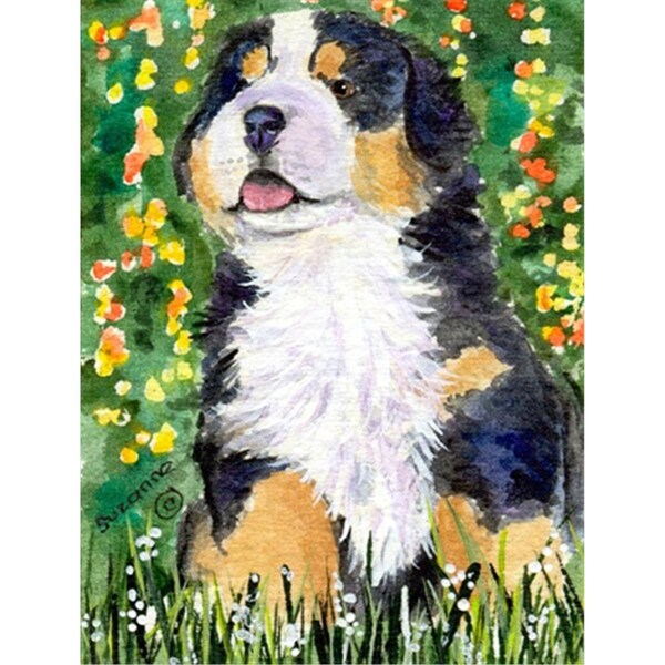 Carolines Treasures 11 x 15 In. Bernese Mountain Dog Flag- Garden Size - SS8955GF