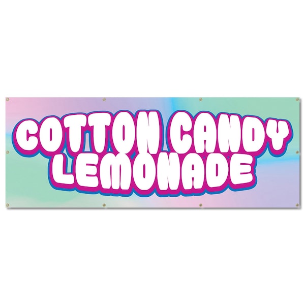 Signmission Cotton Candy Lemonade, 36 Inch, Banner - B-96-30365